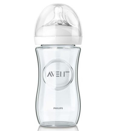Avent – SCF673/17 – Biberon en Verre Natural – 240ml