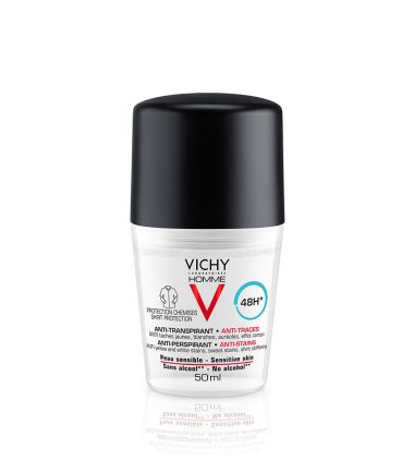 Vichy Homme Déodorant Bille Anti-Traces 48H