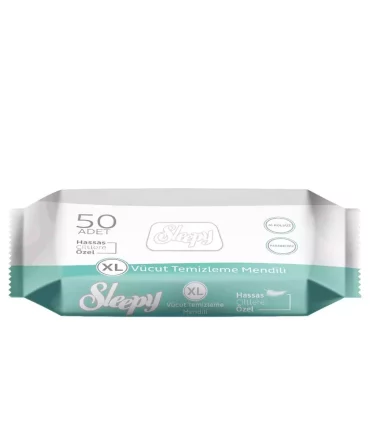 SLEEPY LINGETTES BODY CLEANING XL- 50 PCS