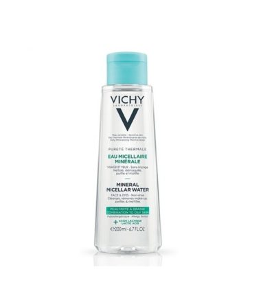 Vichy Pureté Thermale Eau Micellaire Minérale Peau Mixte à Grasse | 200ml