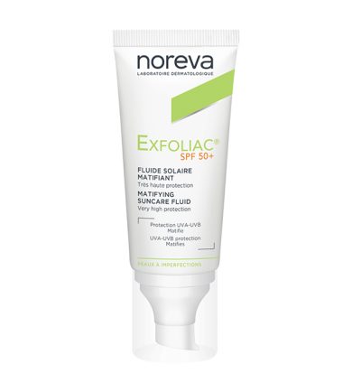 EXFOLIAC FLUIDE SOLAIRE MATIFIANT SPF50+ 40ml