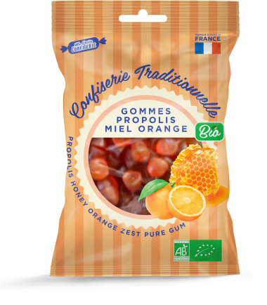 MA PETITE CONFISERIE GOMMES PROPOLIS MIEL ORANGE 100 G