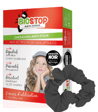 Biostop Chouchou anti-poux Noir 100 ml