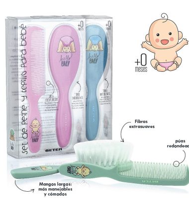 Ensemble peigne et brosse pour bébé