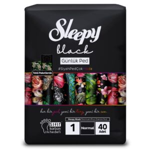 Sleepy Black Daily Painty Liner Super Normal - 40 PCS