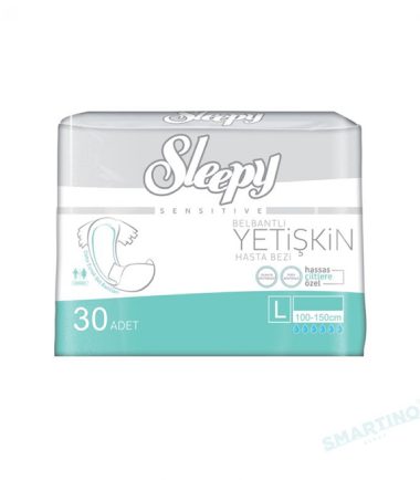 SLEEPY SENSITIVE ADULT DIAPER TESTE DERMATOLOGIQUEMENT M x 30  -  85-125CM