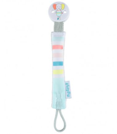 BB CONF 1 ATTACHE SUCETTE TEXTILE - ELIDOU L'ELEPHANT 7072
