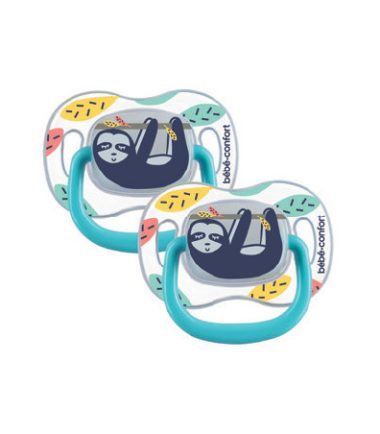 BB CONF SUCETTES REVERSIBLES PHOSPHO - 6/36 M- SILICONE - LAZY SLOTH X2 7065