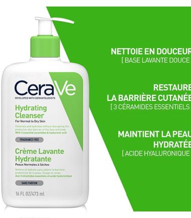 CeraVe Crème Lavante Hydratante Peau Normale à Sèche | 473ml