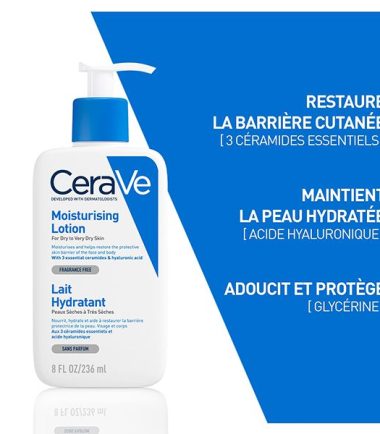 CeraVe Lait Hydratant Léger Peau Sèche à Très Sèche | 236ml