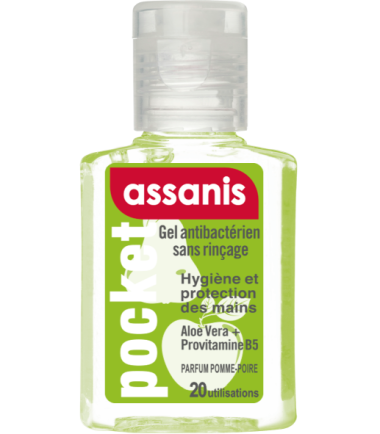 ASSANIS GEL ANTIBACTÉRIEN SANS RINÇAGE - POMME POIRE