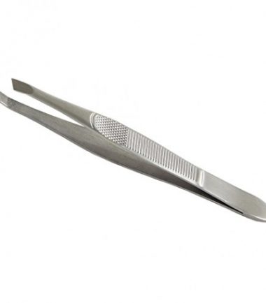 Pince à épiler mors droit - 8cm