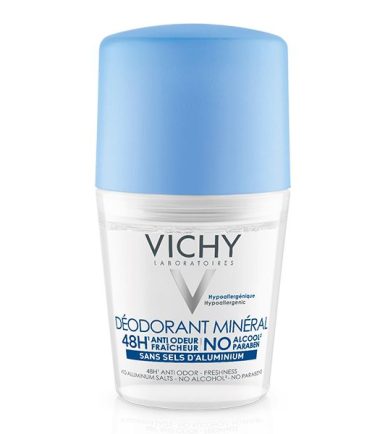 Vichy Dermo-Tolérance Déodorant Minéral 48H Bille Sans Sels d'Aluminium Peau Sensible et Réactive | 50ml