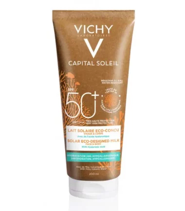 Vichy Capital Soleil Lait Solaire Eco-Conçu Tous Types de Peaux | 200ml