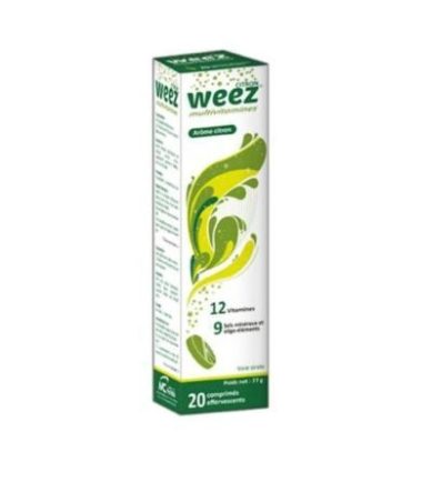 WEEZ MULTIVITAMINES. CITRON 12 VITAMINES