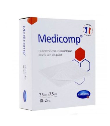 Hartmann Medicomp Compresse non tissé stériles 7,5X7,5cm 20Unités