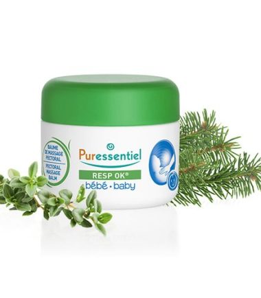 PURESSENTIEL RESPIRATOIRE BAUME DE MASSAGE PECTORAL BÉBÉ 19 HE  POT 30ML