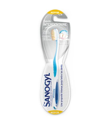 SANOGYL BROSSE À DENTS INTERDENTAIRE MEDIUM ROSE, BLEU, VERT