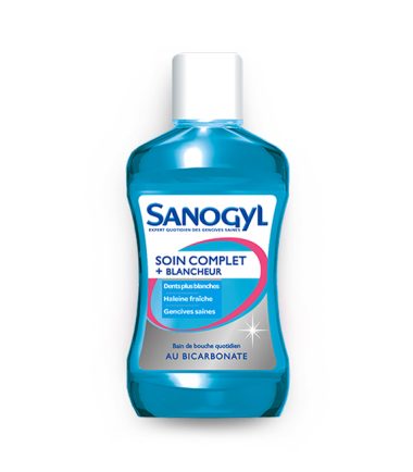 SANOGYL BAIN DE BOUCHE SOIN COMPLET + BLANCHEUR FL 500ML