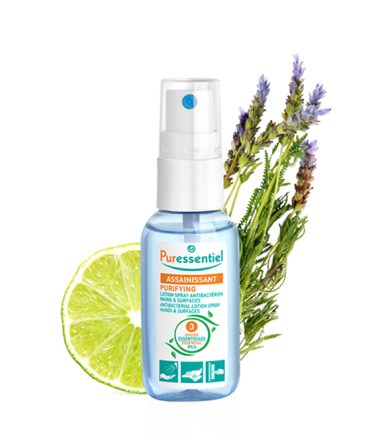 Puressentiel Lotion Spray Antibactérien Mains et Surfaces 25ml