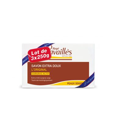 R.CAVAILLES SAVON SURGRAS EXTxRA DOUX L'ORIGINAL 3 x 250G +1
