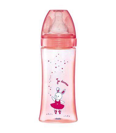 DODIE BIB INI+ 330ML ROSE DANSE +6 M TET RONDE 3 VIT D3
