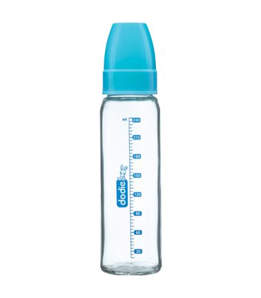 DODIE BIB COL ETROIT VERRE 240ML BLEU LAGOON