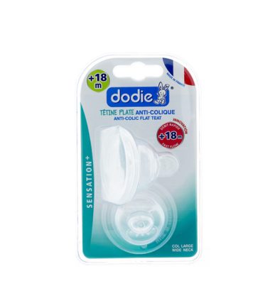 DODIE TETINE PLATE SENS+ ANTI COLIQUE D1 0-6M X2