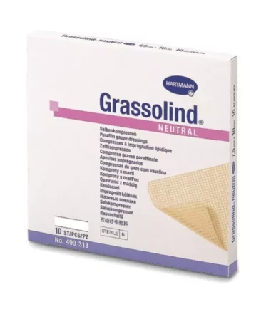 Hartmann GRASSOLIND NEUTRAL PANSEMENT GRAS 10*10 CM 10 Unités