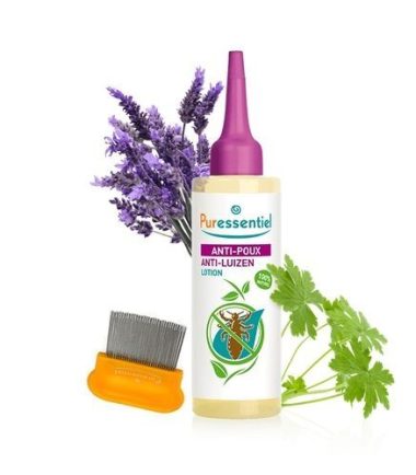 PURESSENTIEL ANTI POUX LOTION + PEIGNE TRAITEMENT 10MIN FL 100ML
