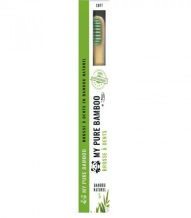 DENTI-SMILE BROSSE À DENTS BAMBOU MEDIUM VERT