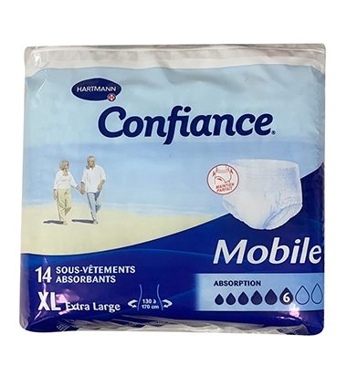 HRTM CONFIANCE MOBILE 6GT TAILLE  XL/JOUR (T 54-60) X14