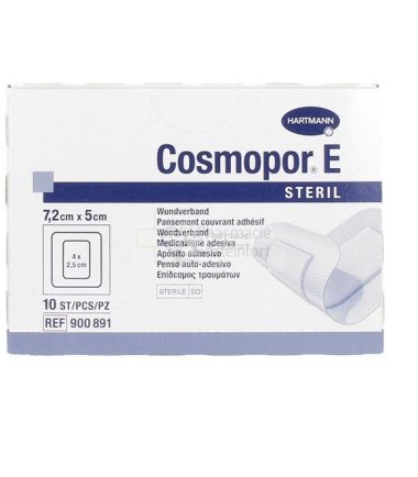 Hartmann COSMOPOR E STÉRILE PANSEMENT ADHÉSIF 7,2*5CM 10 Unités