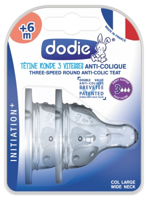 DODIE TETINE INI+ ANTI COLIQUE D3 +6M X2