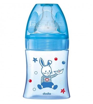 DODIE BIB INI+ 150ML BLEU BÂTEAU 0-6 M TET RONDE 3 VIT D1