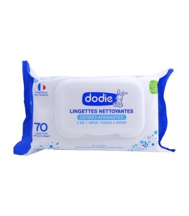 DODIE LINGETTES NETTOY DERMO APAISANTES 3 EN 1 X 70