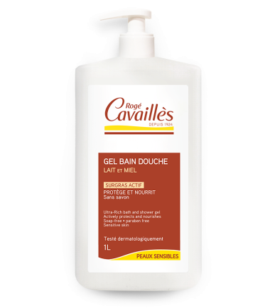 R.CAVAILLES GEL SURGRAS ACTIF BAIN DOUCHE LAIT & MIEL 400ML