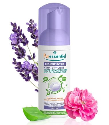 "Nouveauté PURESSENTIEL MOUSSE HYGIÈNE INTIME LAVANTE DOUCEUR BIO150ML  "
