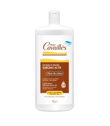 R.CAVAILLES GEL SURGRAS BAIN DOUCHE FLEUR COTON 1L