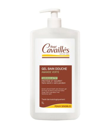 R.CAVAILLES GEL SURGRAS ACTIF BAIN DOUCHE AMANDE VERTE 1L